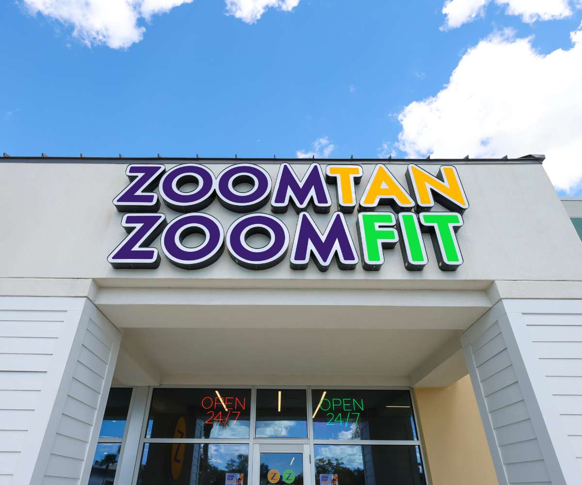 Zoom Tan storefront and signage